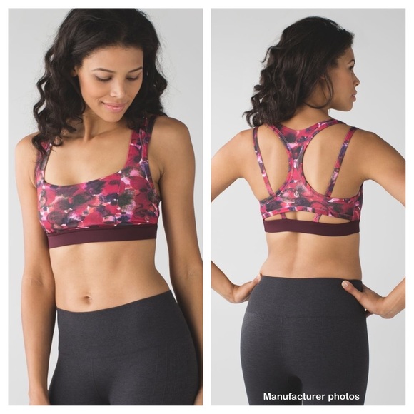 Lululemon Splendour Bra in Poppy Petals Berry Rumble - Picture 6 of 6